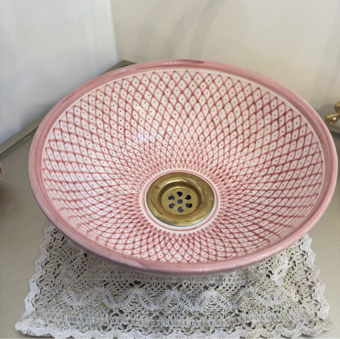 Ceramic Washbasin – Mid Century Modern Bathroom Sink - 30cm :11.81 in