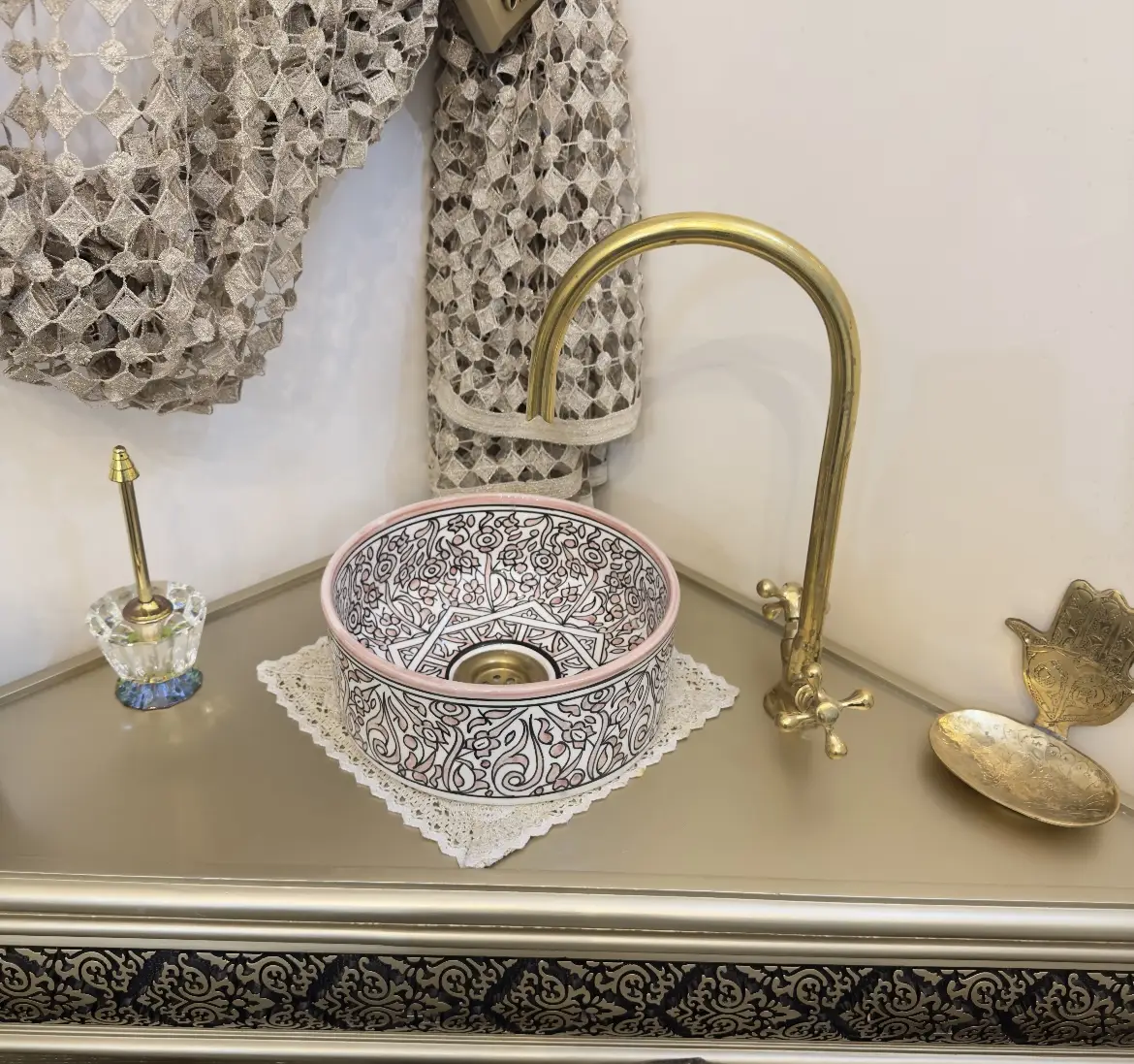 Pottery Vessel Basin for Custom Vanity & Artistic Decoration - 40 CM :15.75 in